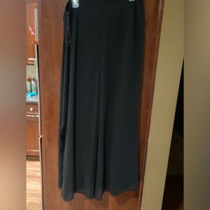 Chic Black Wide Leg Women's Pants